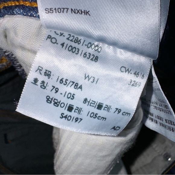 Levi’s 501 White Oak Demin Jeans Size 31 - Picture 8 of 9
